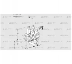 VCH1E15R/15R05NHEVWR/PPPP/PPPP (88100598) Клапан с регулятором расхода Kromschroder