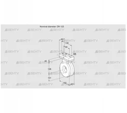 BVA125Z05H (88300826) Дроссельная заслонка Kromschroder