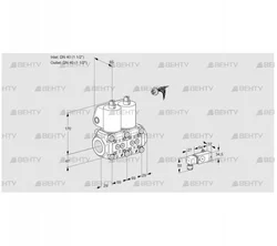 VCS2E40R/40R05NNWL/PPPP/2-PP (88104578) Сдвоенный газовый клапан Kromschroder