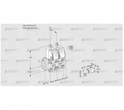 VCS1E20R/20R05NNWR/PP-4/PPPP (88105925) Сдвоенный газовый клапан Kromschroder