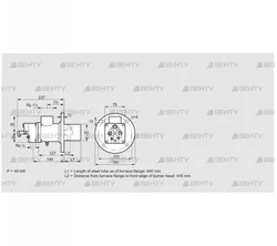 BIO 50KB-440/435-(34)D (84015456) Газовая горелка Kromschroder