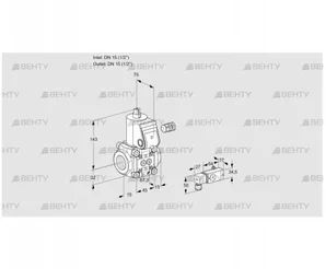 VAS115R/NK (88000960) Газовый клапан Kromschroder