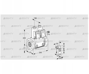 VCS665F05NNKR3B/3-PP/PPPP (88207424) Сдвоенный газовый клапан Kromschroder