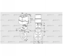 IDR125Z03D100AS/50-60W30E (88303150) Дроссельная заслонка Kromschroder