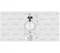 DKR 350Z03F100A (03149318) Дроссельная заслонка Kromschroder