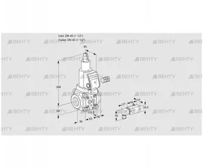 VAS340R/LWSR (88012503) Газовый клапан Kromschroder