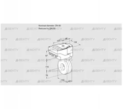 IBA80/65Z05/40A2A (88301278) Дроссельная заслонка Kromschroder