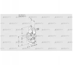 VAD125R/NW-100A (88003655) Газовый клапан с регулятором давления Kromschroder