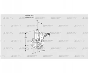 VAS125R/NQ (88000968) Газовый клапан Kromschroder