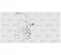 VAG240R/NWSRAE (88012846) Газовый клапан с регулятором соотношения Kromschroder