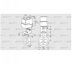 IDR32Z03D100AU/50-15W15TR10 (88303542) Дроссельная заслонка Kromschroder