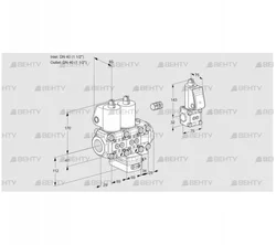 VCG2E40R/40R05NGEVQL/PPBS/PPPP (88104929) Клапан с регулятором соотношения Kromschroder