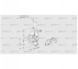 VAD240R/NW-50A (88034048) Газовый клапан с регулятором давления Kromschroder