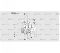 VCS2E50R/40F05FNNVWR3/PPPP/PPPP (88101765) Сдвоенный газовый клапан Kromschroder