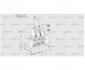 VCS2E40F/40F05NNQSR3/MMMM/PPPP (88105687) Сдвоенный газовый клапан Kromschroder