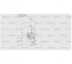 VAD2T-/40N/NK-25A (88011621) Газовый клапан с регулятором давления Kromschroder