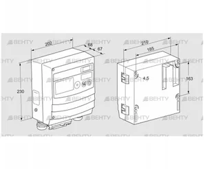 BCU465W3P3C2D0010K1E0-/LM400WF3O0E1- (88680021) Блок управления горением Kromschroder