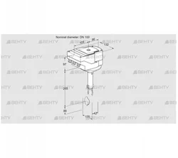 IBH100W01A/40A2A (88302102) Дроссельная заслонка Kromschroder