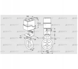 IDR200Z03D100AU/50-15W15E (88303764) Дроссельная заслонка Kromschroder