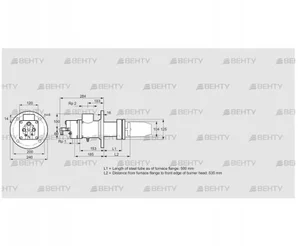 BIC 100RFR-500/535-(107)E (84099982) Газовая горелка Kromschroder