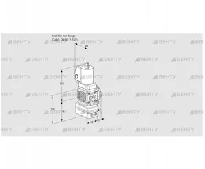 VAD2T-/40N/NQGL-50A (88034064) Газовый клапан с регулятором давления Kromschroder