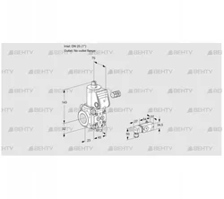 VAS125/-R/NQ (88015854) Газовый клапан Kromschroder