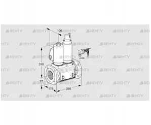 VCS665F05NLWSLB/PPPP/PPPP (88203202) Сдвоенный газовый клапан Kromschroder