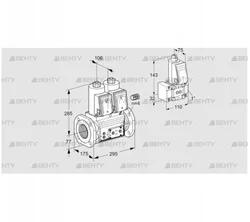 VCS665F05NNKR3E/PPPP/PPZ- (88207636) Сдвоенный газовый клапан Kromschroder