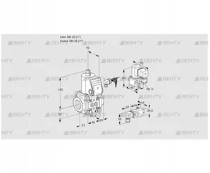 VAS125R/NQ (88006335) Газовый клапан Kromschroder