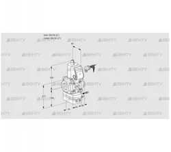 VAH350R/NWAE (88024343) Клапан с регулятором расхода Kromschroder