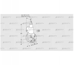 VAS115R/LKGL (88010301) Газовый клапан Kromschroder