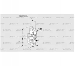 VAG120/15R/NWBE (88005048) Газовый клапан с регулятором соотношения Kromschroder