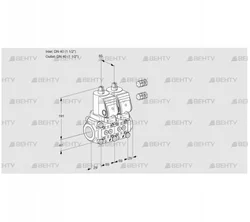 VCS2E40R/40R05NNWGR3/PPPP/PPPP (88103929) Сдвоенный газовый клапан Kromschroder