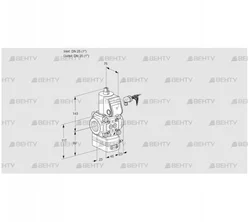 VAD125R/NW-100A (88017064) Газовый клапан с регулятором давления Kromschroder