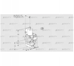 VAG2E32R/32R05GEVWL/PP/PP (88100509) Газовый клапан с регулятором соотношения Kromschroder