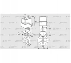 IDR125Z03D100AS/50-07W7E (88302978) Дроссельная заслонка Kromschroder