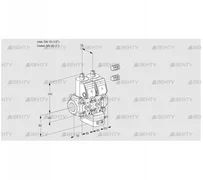 VCH1E15R/25R05NHEWR3/PPPP/PPPP (88101421) Клапан с регулятором расхода Kromschroder