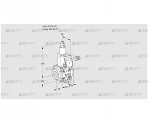 VAS350R/LK (88001292) Газовый клапан Kromschroder