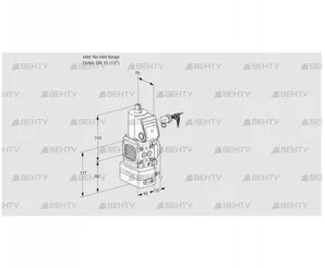 VAD1-/15R/NW-100B (88008874) Газовый клапан с регулятором давления Kromschroder