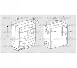 BCU460W1P2C0D0100K1E1-/LM400WF3O0E1- (88680081) Блок управления горением Kromschroder