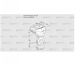 IBAF100/80Z05/20-60W3T (88302152) Дроссельная заслонка Kromschroder