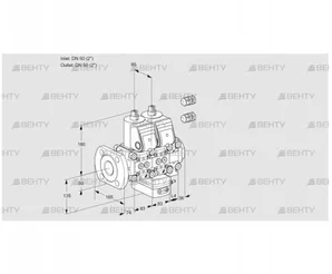 VCG3E50F/50R05NGEVWR3/PPPP/PPPP (88106269) Клапан с регулятором соотношения Kromschroder