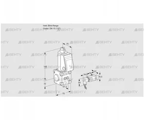 VAS1T-0/15N/NQ (88001876) Газовый клапан Kromschroder