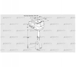 IBH100Z01A/20-60W3E (88301458) Дроссельная заслонка Kromschroder