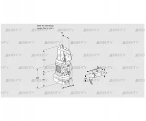 VAD1T-/20N/NQGR-25A (88024209) Газовый клапан с регулятором давления Kromschroder