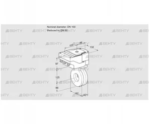 IBG100/80Z05/20-60W3T (88302499) Дроссельная заслонка Kromschroder