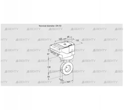 IBAF50Z05/40A2AR10 (88302836) Дроссельная заслонка Kromschroder