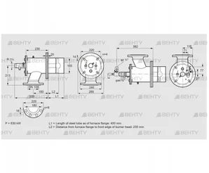 ZIO 165RML-400/235-(37)DB (84099882) Газовая горелка Kromschroder