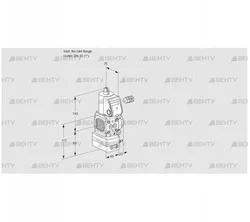 VAD1-/25R/NW-50A (88006860) Газовый клапан с регулятором давления Kromschroder