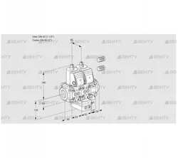 VCH3E40R/50R05NHEVWR3/PPPP/PPPP (88106125) Клапан с регулятором расхода Kromschroder